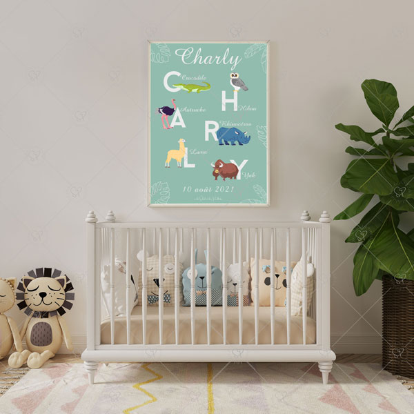 Affiches, Tableaux personnalisés prénoms chambre d'enfants et bébés