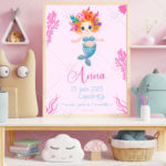 Une affiche sirène à offrir à une petite fille pour décorer sa chambre