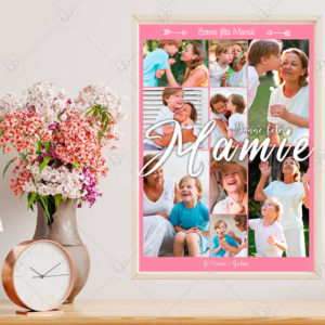 Faites plaisir à votre mamie avec cette jolie affiche photos personnalisée : une petite attention qui ne manquera de les toucher pour la fête des grands-mères.