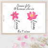 L'affiche fleurs est une jolie attention à s'offrir en tant que maman ou à offrir à votre maman pour la fête des mères