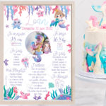 une idée déco pour son anniversaire, à installer à côté du gâteau mais aussi une petite attention à offrir à vos invités en format carte postale, en souvenir de la journée.