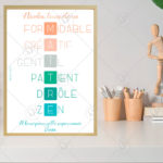 Possibilité de personnaliser les qualités en fonction des lettres (voir adjectifs dans la galerie), le message, les prénoms et les couleurs