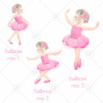 les ballerines existent en roses et en 3 positions