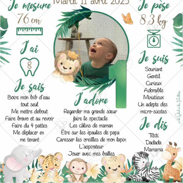 Une petite attention à offrir à vos invités en format carte postale, en souvenir de la journée. Papi et mamie seront ravis !