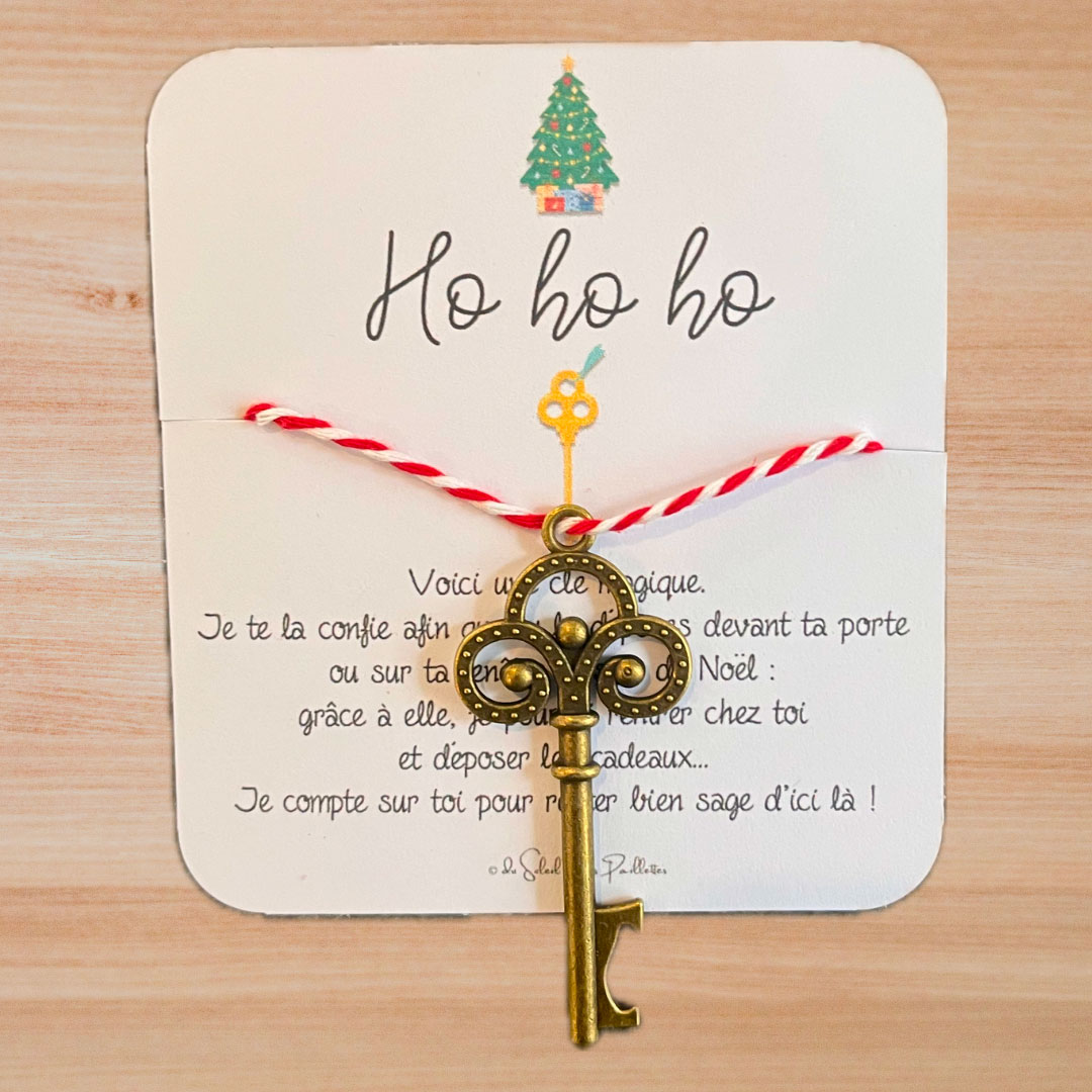 De quoi répondre à la fameuse question de votre enfant de comment va rentrer le Père Noël sans cheminée Tadam : avec cette clé magique, vous saurez quoi répondre à votre enfant et le rassurer !