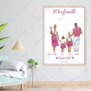 Affiche portrait de famille