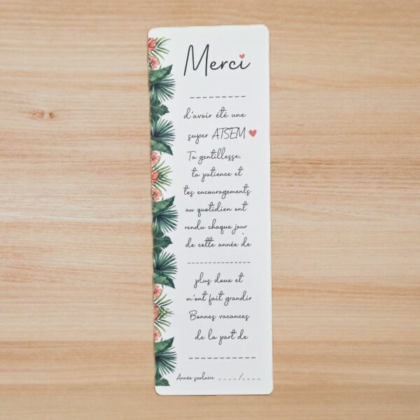 le crayon à planter peut s'offrir avec une carte tropicale pour surprendre la maîtresse, le maître ou l'atsem