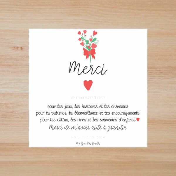 offrez un bracelet lumineux pour dire merci aux atsem de la crèche avec un petit mot doux