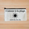 une trousse pour la plage, parfait pour le nécessaire utile avec laphrase "l'amour à la plage"